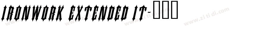 Ironwork Extended It字体转换